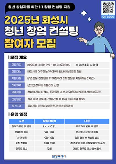[NSP NEWS Image]화성시 청년 창업 컨설팅 지원사업 참여자 모집