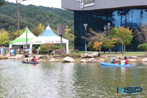 NSP통신-삼강주막, 보부상체험관, 강문화전시관 등 삼강문화단지를 잇는 동선에 스탬프 포인트를 체계적으로 배치하고 각 지점마다 색다른 미션과 체험을 구성해 관람객의 관심을 끌었다. (사진 = 김오현기자)