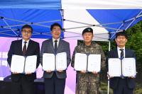 [NSP PHOTO]원주시, K드론배송 시연회 개최…첨단드론 행정 활용 확대 MOU 체결