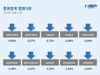 [NSP PHOTO][업앤다운]증권주 하락…한화투자증권↓·키움증권↓
