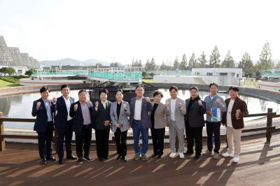 [NSP NEWS Image]수원시의회 환경안전위 공공하수처리시설 현장 점검