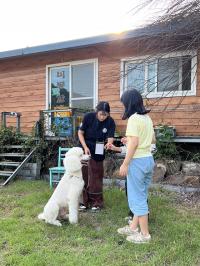 [NSP PHOTO]완주군, 아동돌봄기관 동물교감 치유 프로그램 운영