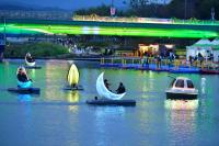 [NSP PHOTO]장성군 황룡강 가을꽃축제,  문보트 등 밤에도 즐길거리 다채