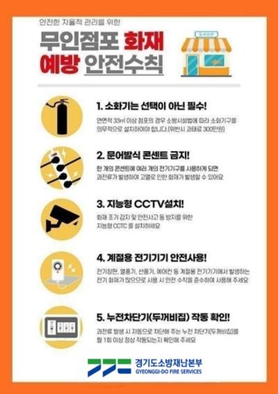 [NSP PHOTO]용인소방서, 무인점포 화재예방 홍보