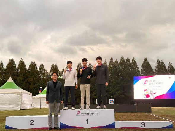 [NSP PHOTO]예천군청 김제덕선수, 전국체전 메달 획득하며 국내 최강자 확인