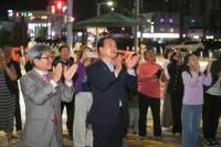 [NSP PHOTO]오산시, 아파트 2곳 야간경관조명 점등식 개최