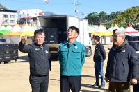 [NSP PHOTO]윤경희 청송군수, 제19회 청송사과축제 안전점검 나서