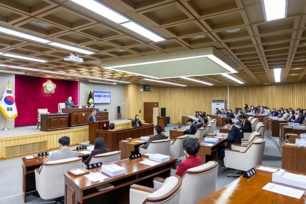 NSP통신-▲강서구의회 제314회 임시회 본회의장 모습 (사진 = 강서구의회)