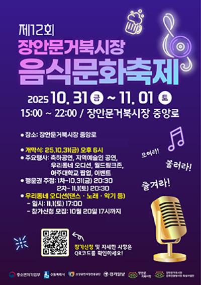 [NSP PHOTO]수원시 제12회 장안문거북시장 음식문화축제 열린다