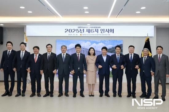 NSP통신-대한민국시도의회의장협의회 제6차 임시회 참석자 기념 찰영 (사진 = 전남도의회)