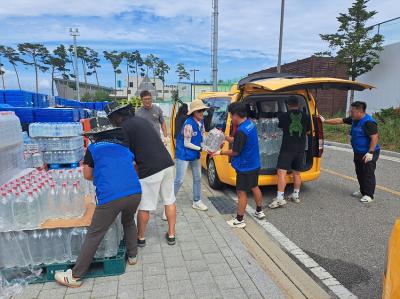[NSP PHOTO]강릉시 가뭄 극복 물품 지원 마무리생수 1060만병 전달 완료