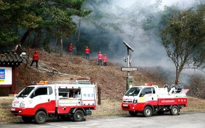 [NSP NEWS Image]곡성군 초고속초대형 산불 대응 산불진화통합훈련 실시