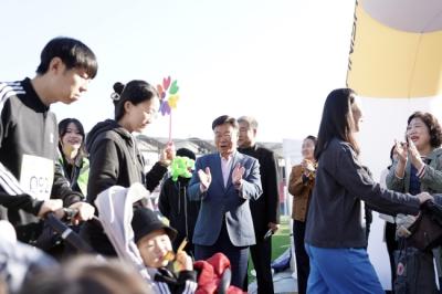 [NSP PHOTO]신상진 성남시장, 우리가족 꼬마영웅 유아차 올림픽 참석