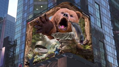 [NSP PHOTO]LG전자, 뉴욕 타임스스퀘어서 멸종위기 불곰 보호 캠페인 전개