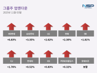 [NSP PHOTO][업앤다운]그룹주 상승…HD현대·POSCO홀딩스↑