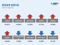 [NSP PHOTO][업앤다운]증권주 상승…미래에셋증권↑·한국금융지주↓