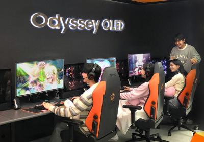 [NSP PHOTO]삼성전자, 넥슨 메이플 아지트서 오디세이 게이밍 모니터 체험존 운영