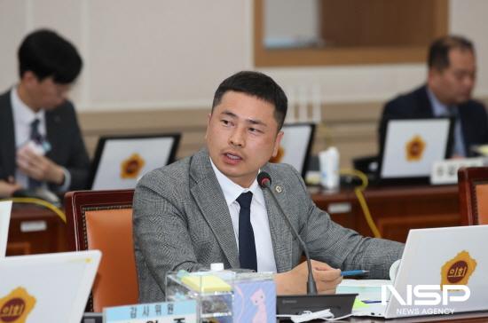 NSP통신-임형석 의원 행정사무감사 질의 (사진 = 전남도의회)