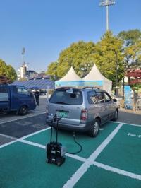 [NSP PHOTO]수원시, 노후 경유차 배출가스 합동점검