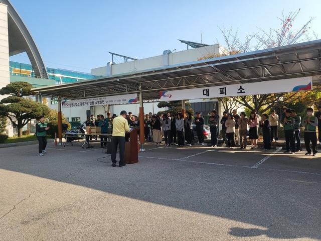 NSP통신-5일 열린 합동 소방훈련 모습. (사진 = 오산시)