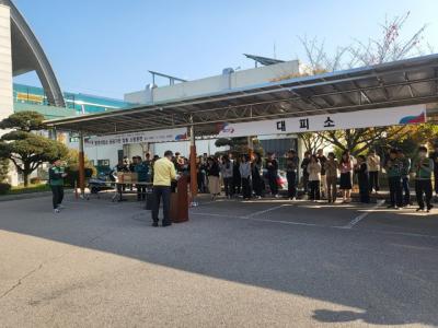 [NSP PHOTO]오산시 환경사업소-청학119안전센터 합동 소방훈련 실시