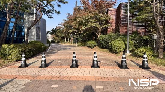 NSP통신-폐로프 재활용한 친환경 안전콘 (사진 = 여수광양항만공사)