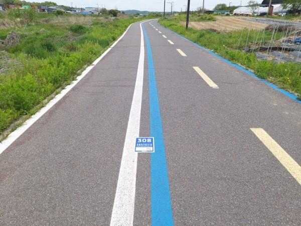 NSP통신-공릉천자전거1길에 설치된 기초번호판 (사진 = 고양시)