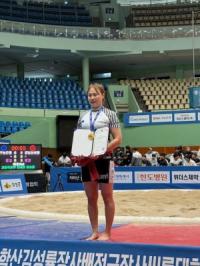 [NSP PHOTO]구례군청 반달곰씨름단, 창원특례시 대회서 국화급 정상 올라