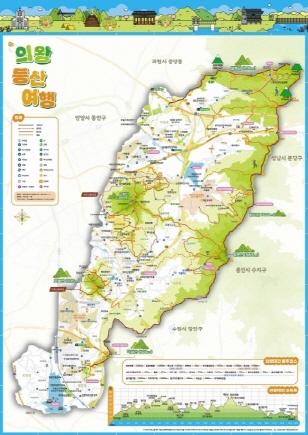 NSP통신-스마트 산행 안내지도 모습. (이미지 = 의왕시)