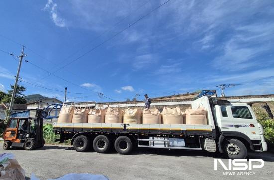 NSP통신-상차된 미곡 (사진 = 광양시청)