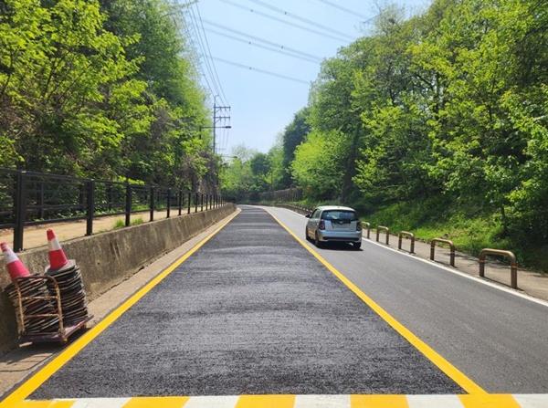 NSP통신-결빙방지 포장 도로 (= 고양시)