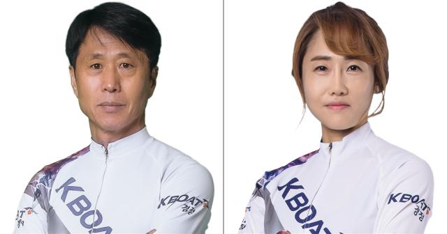 NSP통신-이용세(2기, A2, 왼쪽), 문안나(3기, A1) 선수. (사진 = 국민체육진흥공단)