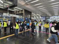 [NSP PHOTO]강릉시, 강릉역 관광객 맞이 캠페인…도시 이미지 개선 앞장서