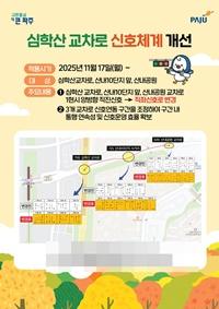 [NSP PHOTO]파주시, 운정신도시 교통혼잡 심한 교차로 신호체계 개선