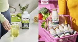 NSP통신-테이크핏 프로 샤인머스캣맛(좌) 불가리스 설탕 무첨가 플레인(우) (사진 = 남양유업 제공)