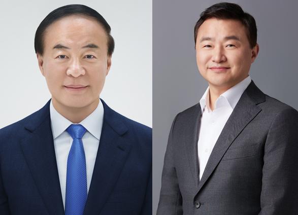 NSP통신-삼성전자 전영현 부회장(좌)과 노태문 사장. (사진 = 삼성전자)