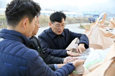 [NSP PHOTO]최훈식 장수군수 공공비축미 매입현장 방문