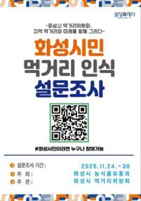 [NSP PHOTO]화성시, 안전한 먹거리 문화 만들기 설문 조사 실시