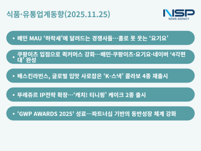 [NSP PHOTO][식품·유통업계동향][식품·유통업계동향] 배민 전망 흔들에 쿠팡이츠 웃음…편의점은 퀵커머스 전쟁, 아이스크림·케이크는 K-컬처 전략 총력전