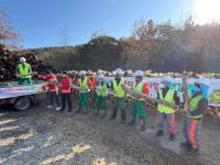 [NSP PHOTO]보성군, 취약계층 42가구에 겨울 난방용 사랑의 땔감 전달