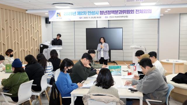 NSP통신-안성시 제2차 청년정책 분과위원회 전체회의 모습. (사진 = 안성시)