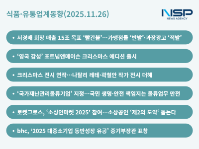 [NSP PHOTO]식품유통업계동향아모레 빨간불과 신세계롯데 X마스쿠팡다이닝브랜즈 소상공인