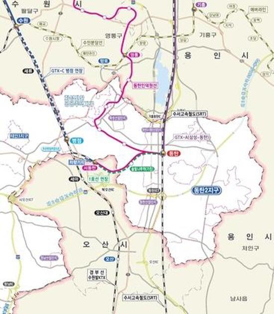 NSP통신-솔빛나루역 노선도. (이미지 = 화성시)