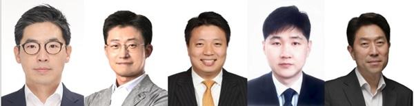 NSP통신-왼쪽부터 박민·조병준 신임 부사장, 김태원·이강복·조성훈 신임 상무 (사진 = 호텔신라)