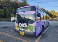 [NSP PHOTO]순천 도심 달린다… 루미뚱이×몰랑이 캐릭터 버스 큰 인기
