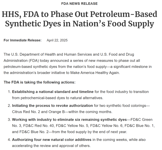 NSP통신-미국 식품의약국(FDA) 공식 보도자료의 일부 (이미지 = FDA 제공)