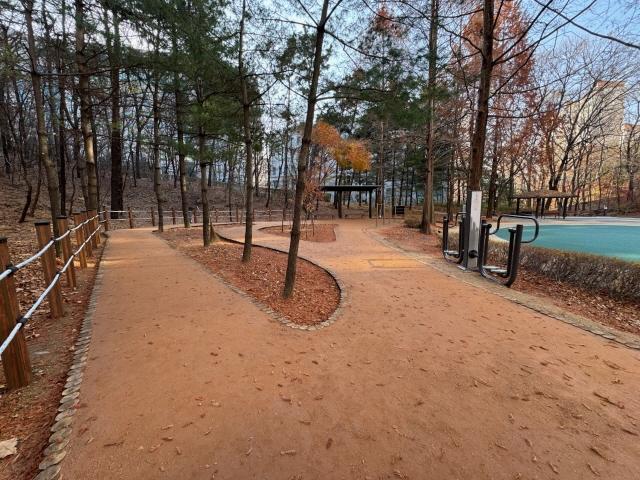 NSP통신-새롭게 단장한 용인특례시 기흥구 보정동에 있는 큰솔근린공원 맨발길. (사진 = 용인특례시)