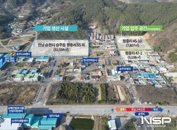 NSP통신-순천시 그린바이오 산업 전진기지 일원 드론촬영 사진 - 구)승주군청 (사진 = 순천시)