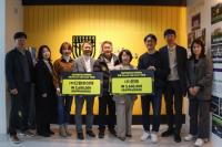 [NSP PHOTO]전남드래곤즈, 희망슛 나눔골 기부챌린지 첫 기부금 전달식 진행