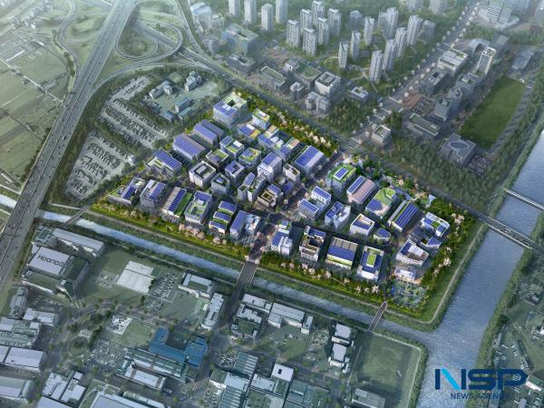 NSP통신-한국산업단지공단은 인천 계양일반산업단지 조성사업과 관련해 수분양기업의 인공지능전환(AX)과 에너지전환(GX) 실현을 지원하기 위한 계양산업단지 수분양기업 대상 AX·GX 설명회를 4일 인천 계양구의 계양사업단에서 개최했다. 계양일반산단 조감도 (사진 = 한국산업단지공단)